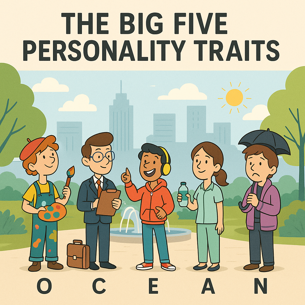 OCEAN Big Five personality traits visualization
